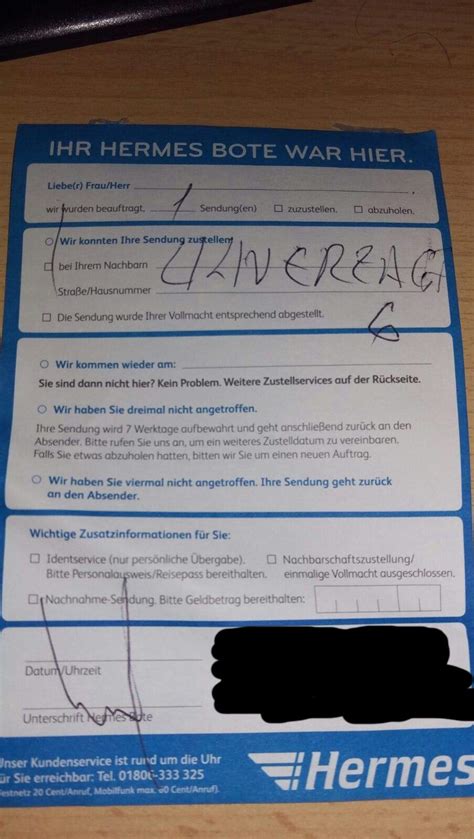 hermes paket nicht angekommen